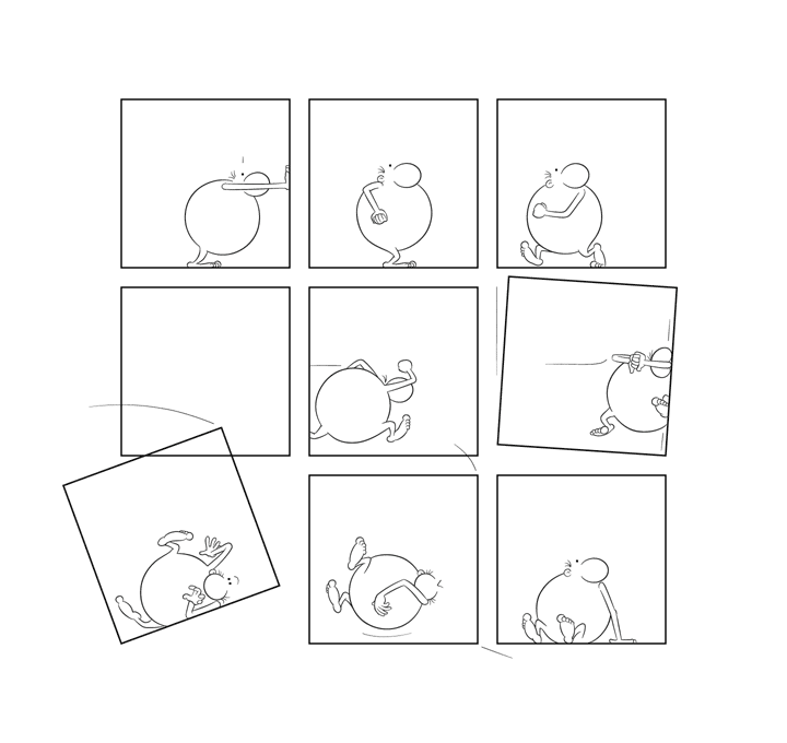 Bonom, gag 10, dom, bd, bande dessinée, fumetti, comics, minimal, minimalist, experimental