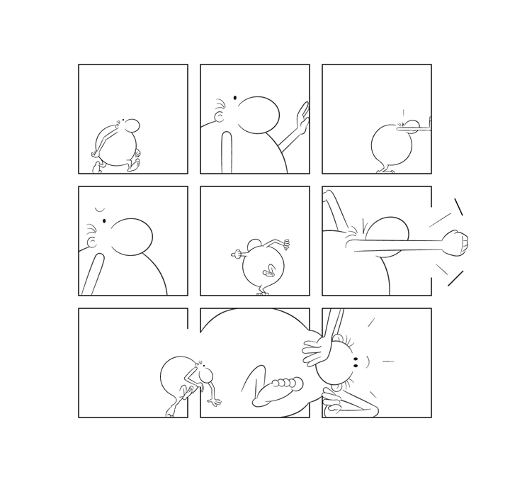 Bonom, gag 31, dom, bd, bande dessinée, fumetti, comics, minimal, minimalist, experimental