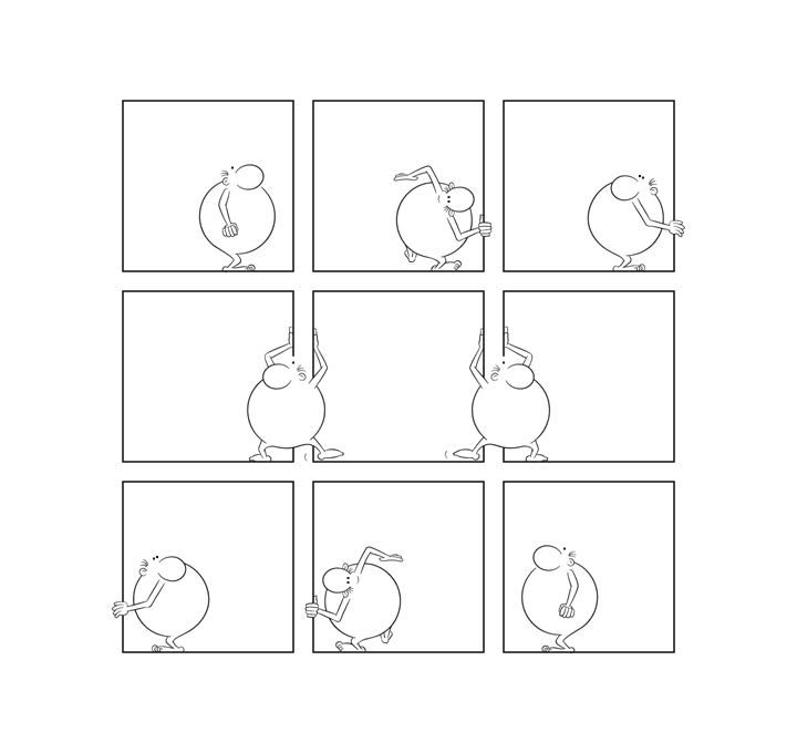 Bonom, gag 34, dom, bd, bande dessinée, fumetti, comics, minimal, minimalist, experimental