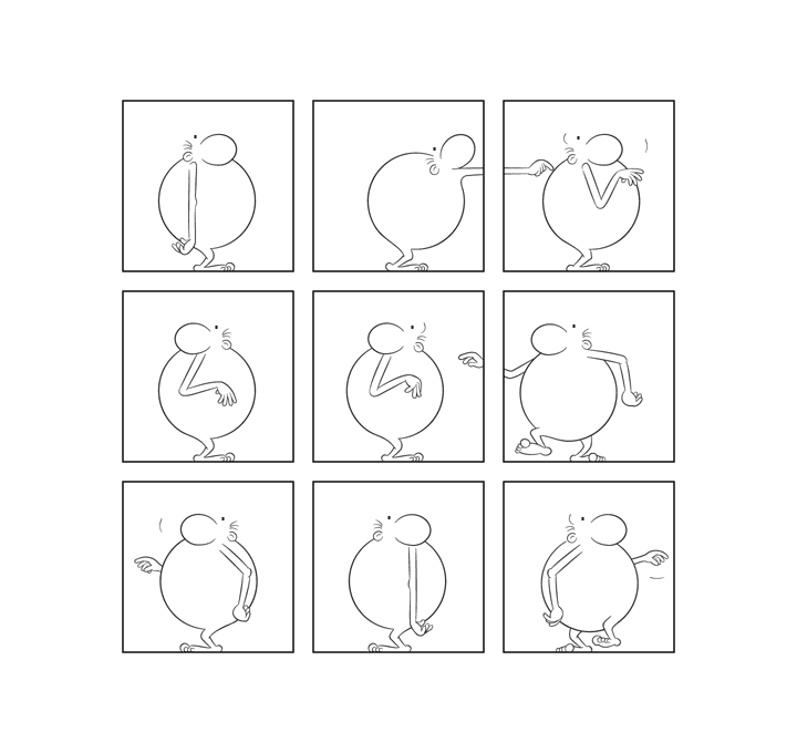 Bonom, gag 35, dom, bd, bande dessinée, fumetti, comics, minimal, minimalist, experimental