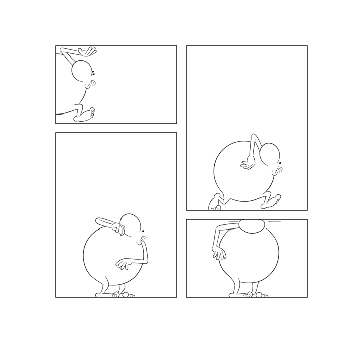 Bonom, gag 47, dom, bd, bande dessinée, fumetti, comics, minimal, minimalist, experimental