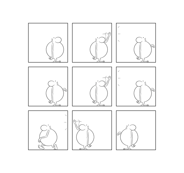 Bonom, gag 60, dom, bd, bande dessinée, fumetti, comics, minimal, minimalist, experimental