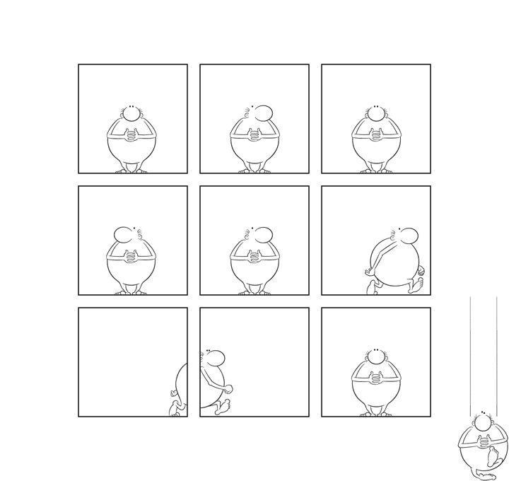 Bonom, gag 62, dom, bd, bande dessinée, fumetti, comics, minimal, minimalist, experimental