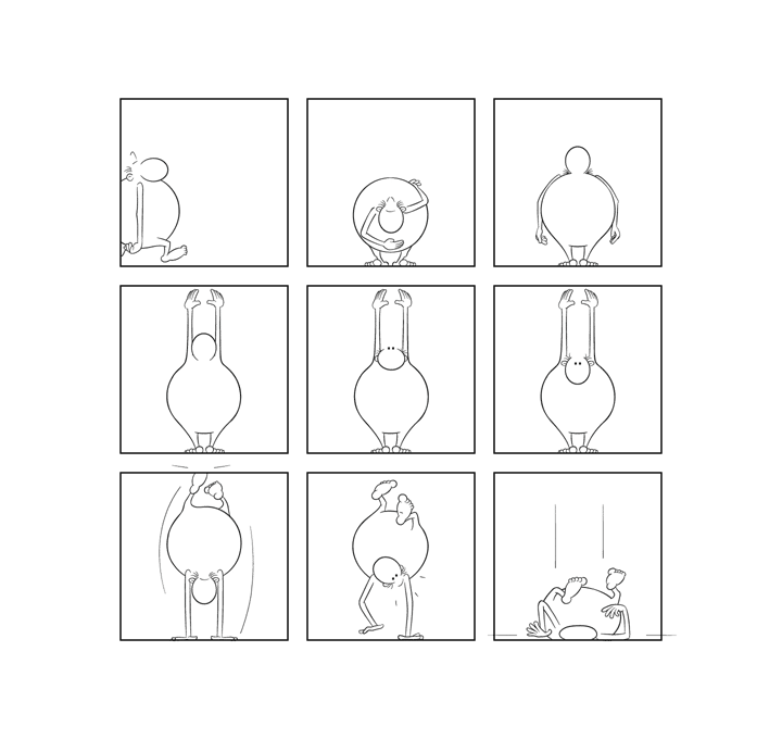 Bonom, gag 63, dom, bd, bande dessinée, fumetti, comics, minimal, minimalist, experimental